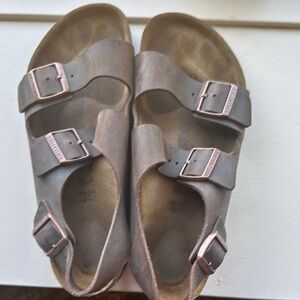 Birkenstock Brown Sandals with Buckles